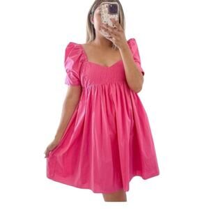 Tuckernuck Hyacinth House 
Mini Fuchsia French Dress
